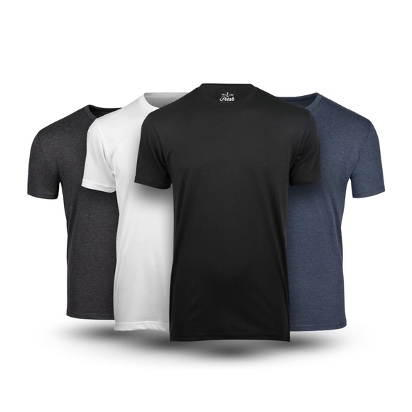 Fresh Clean Threads Variety Crew Neck 4-Pack T-Shirts for Men - Picture 1 of 5